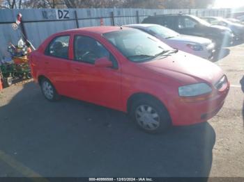  Salvage Chevrolet Aveo