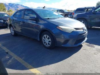  Salvage Toyota Corolla