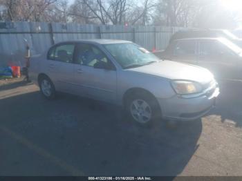  Salvage Chevrolet Malibu