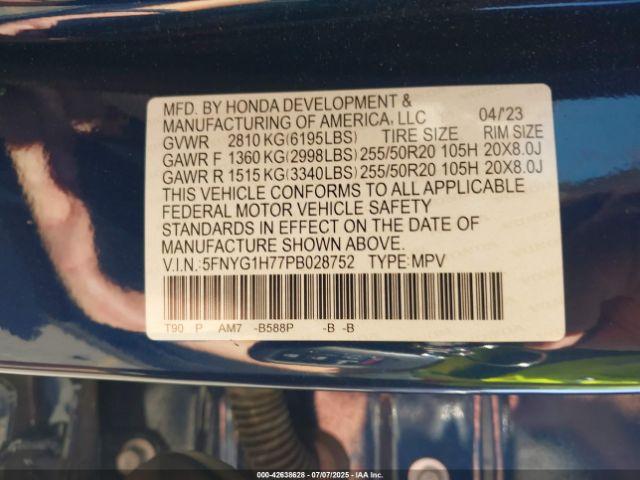 Honda Pilot Awd Touring Image 3