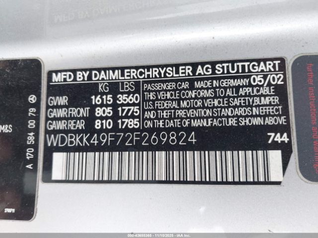 Mercedes-Benz Slk-class Kompressor Image 13