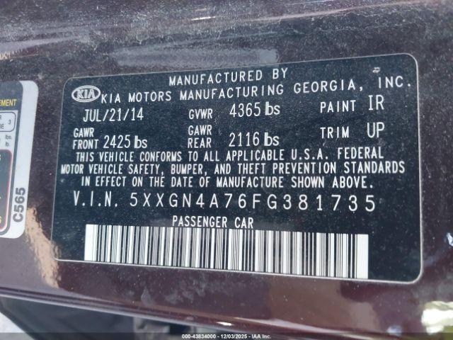 Kia Optima Ex Image 12